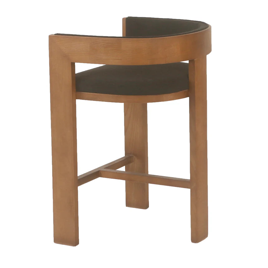 Miles Brown ELM Barstool - Black