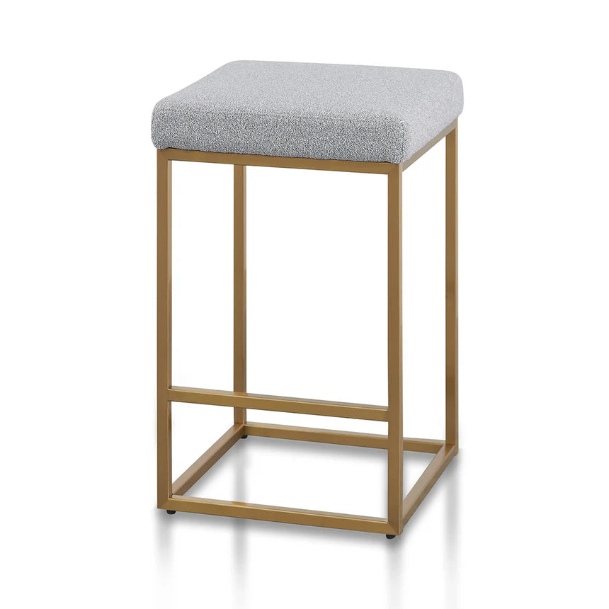 Hail Grey Bar Stool -Gold Base