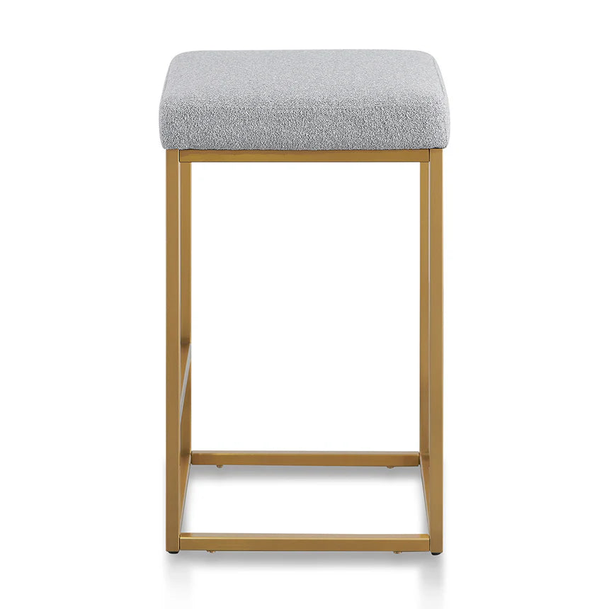 Hail Grey Bar Stool -Gold Base