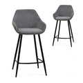 Cody Bar Stool - Charcoal- (Set of 2)