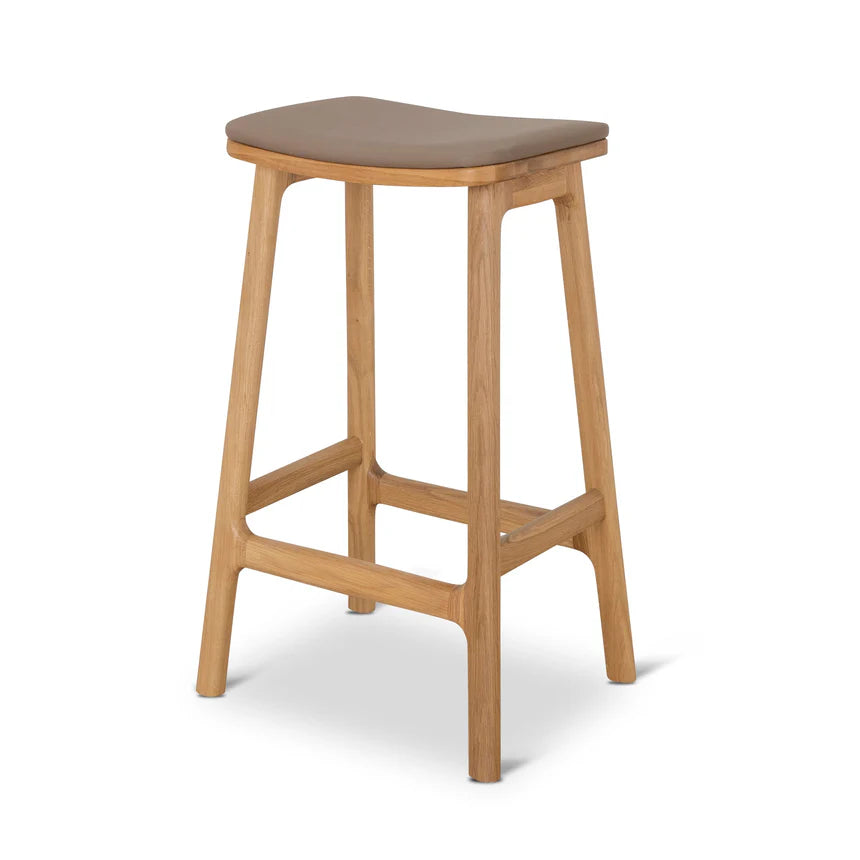 Mocha Brown Natural Bar Stool