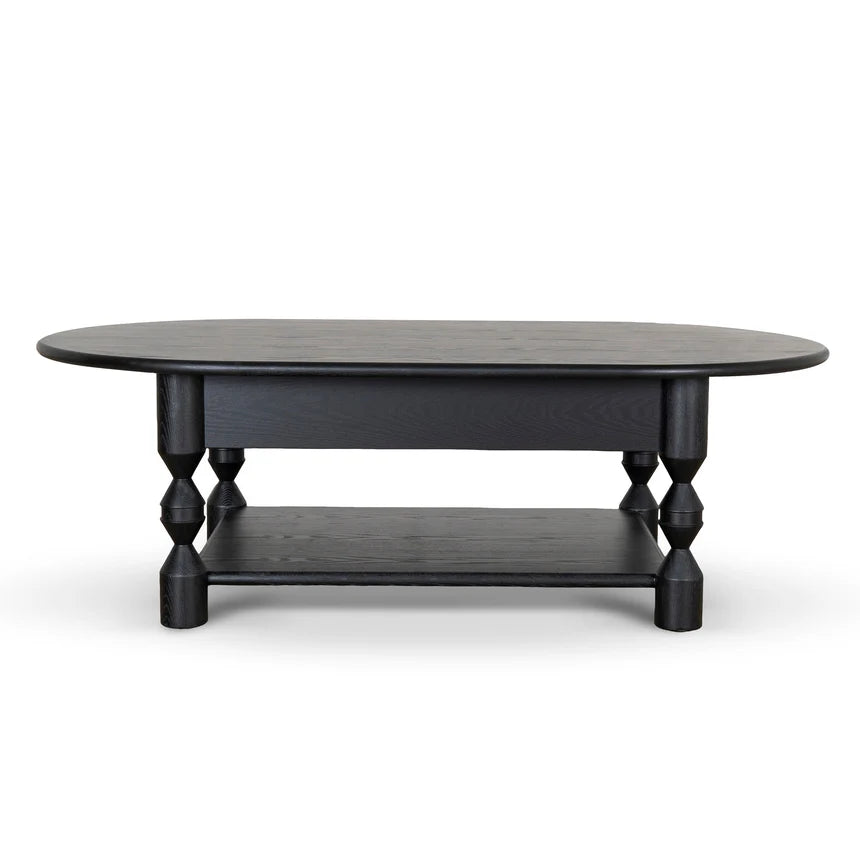 Primrose 1.4m Oval Coffee Table - Black