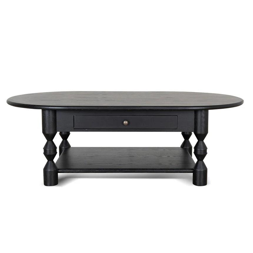 Primrose 1.4m Oval Coffee Table - Black