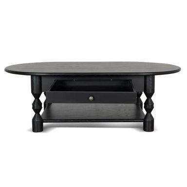 Primrose 1.4m Oval Coffee Table - Black