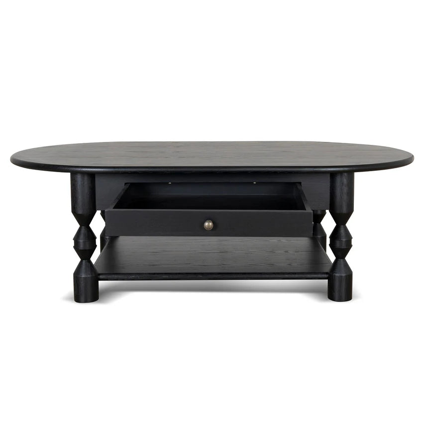 Primrose 1.4m Oval Coffee Table - Black