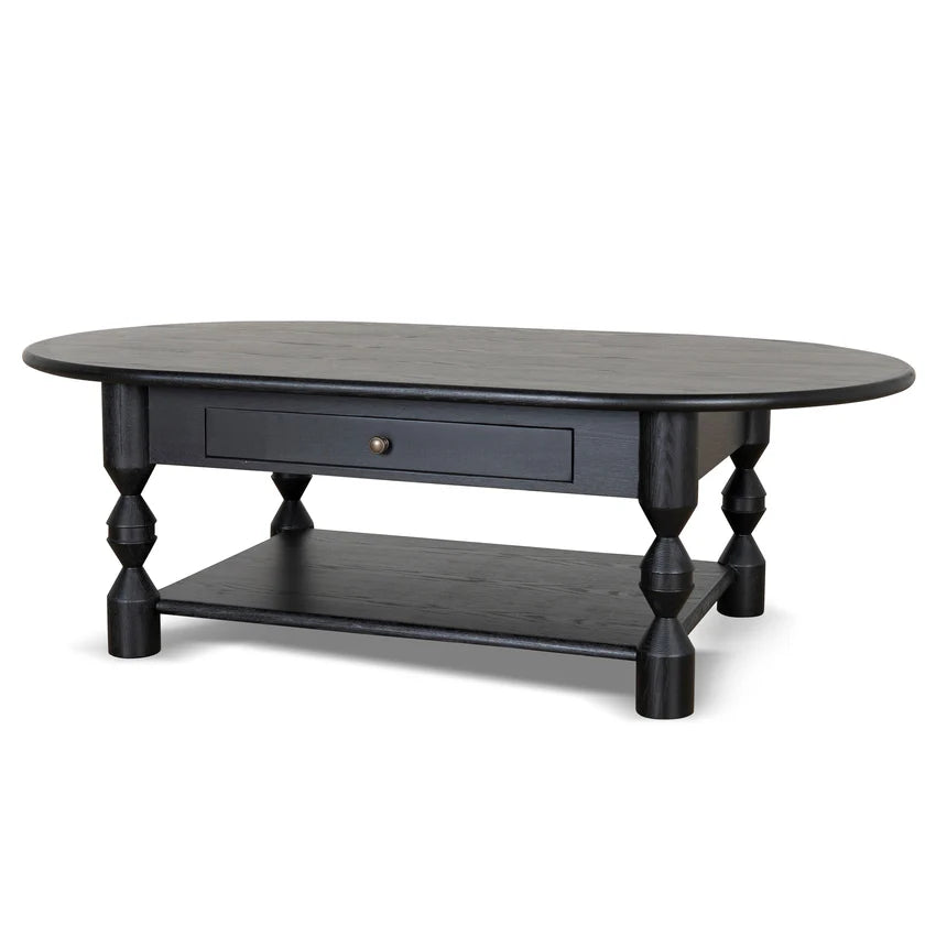 Primrose 1.4m Oval Coffee Table - Black