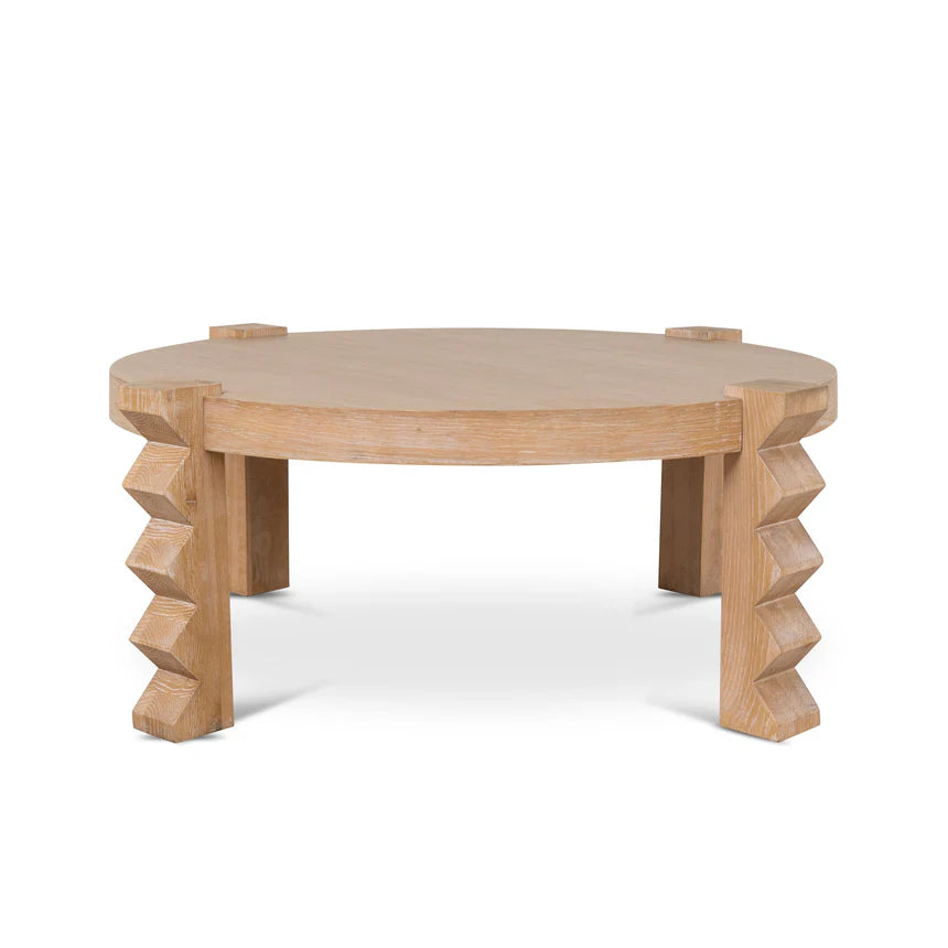 Maria 100cm Round Coffee Table - Natural