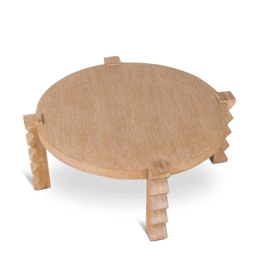 Maria 100cm Round Coffee Table - Natural