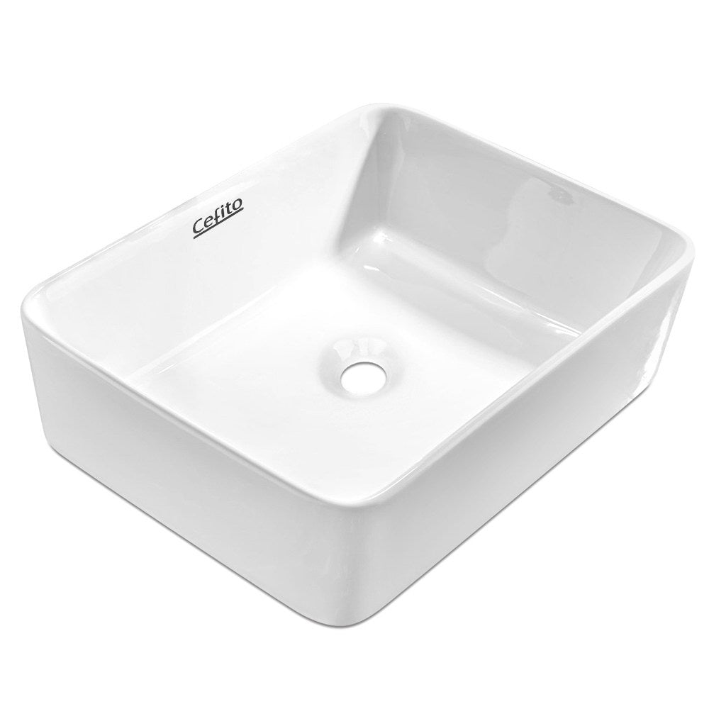 Cefito Bathroom Basin Ceramic Vanity Sink 48x37cm White