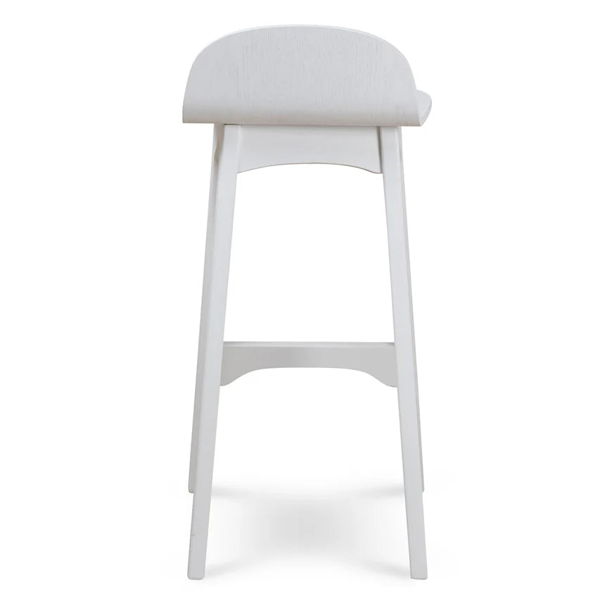 Connor 65cm Bar Stool - Full White