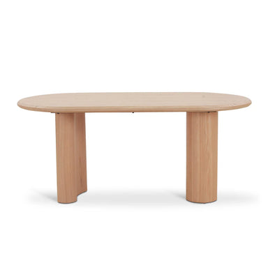 Contemporary 1.8m Oval Dining Table - Natural