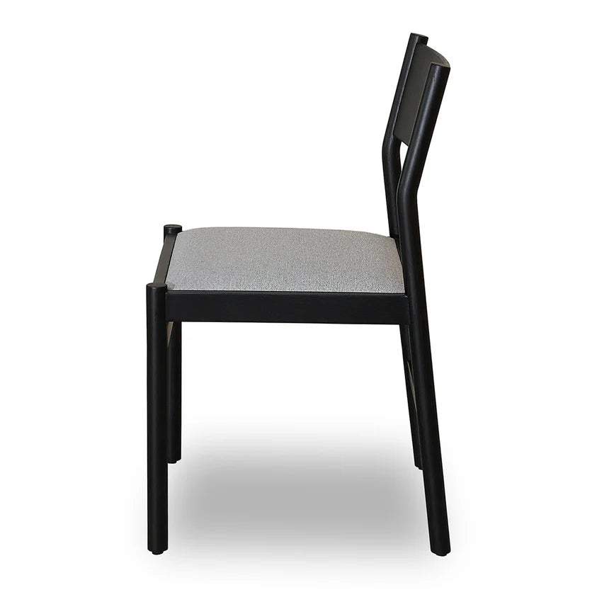 Mirit Black Dining Chair - Moon Grey (Set of 2)