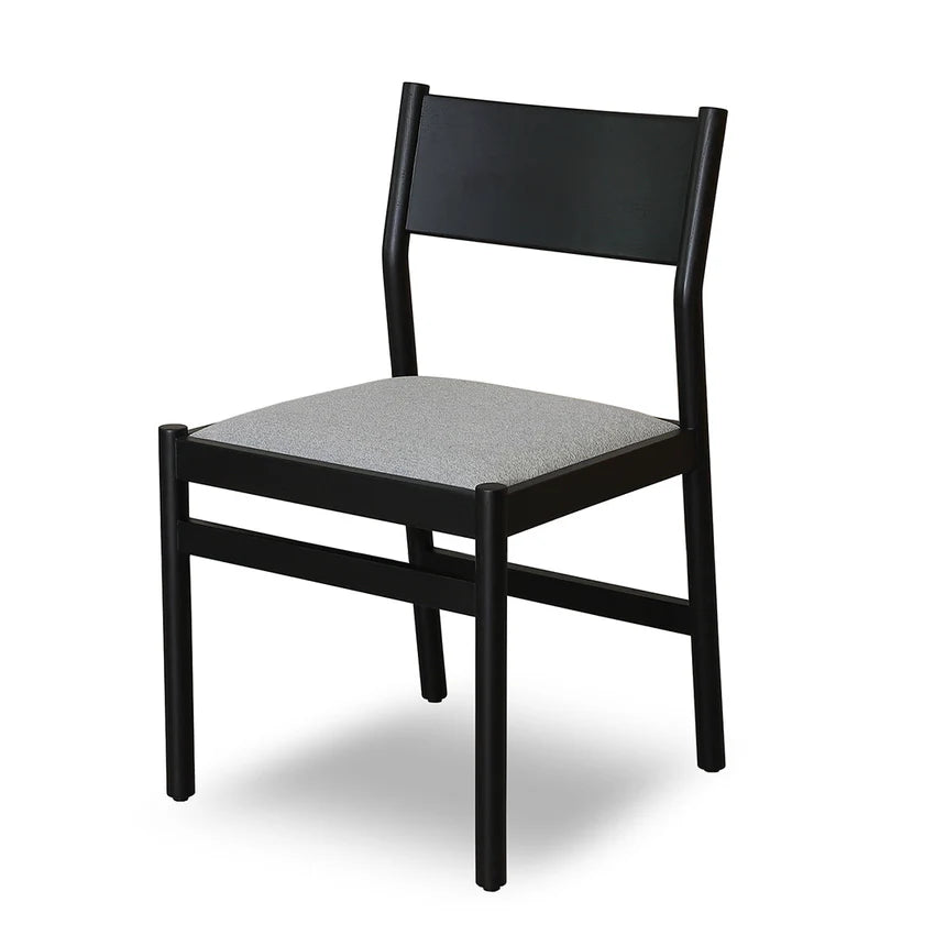 Mirit Black Dining Chair - Moon Grey (Set of 2)