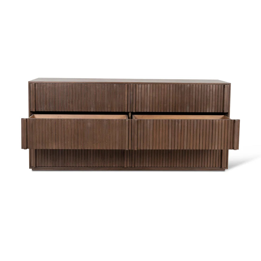 Sophie 6 Drawer Wooden Chest - Walnut