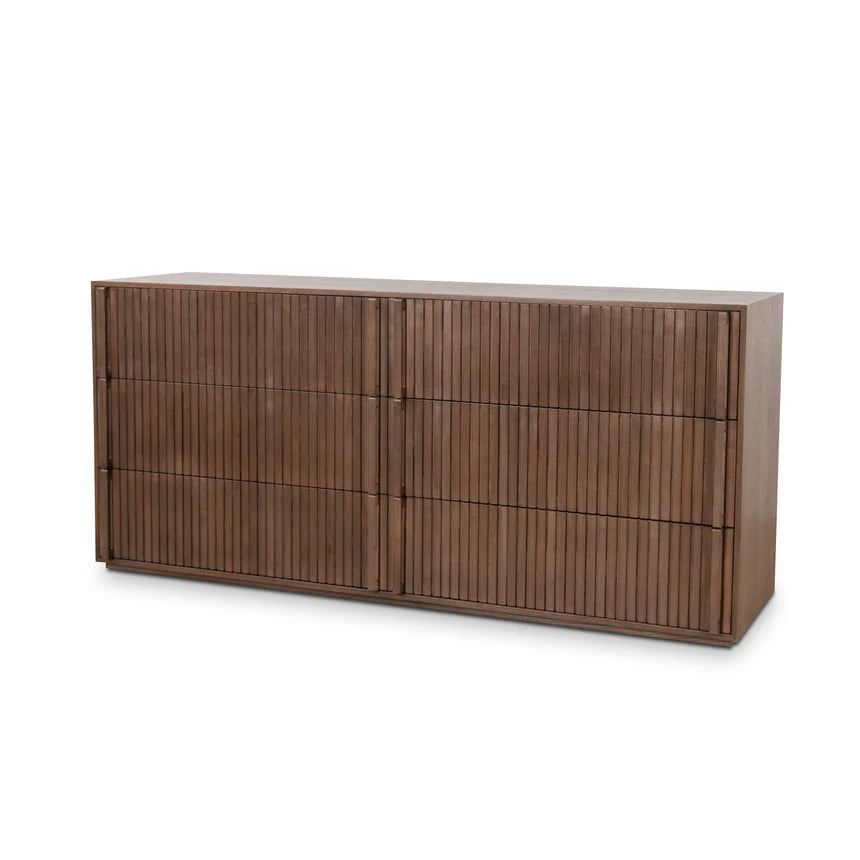 Sophie 6 Drawer Wooden Chest - Walnut