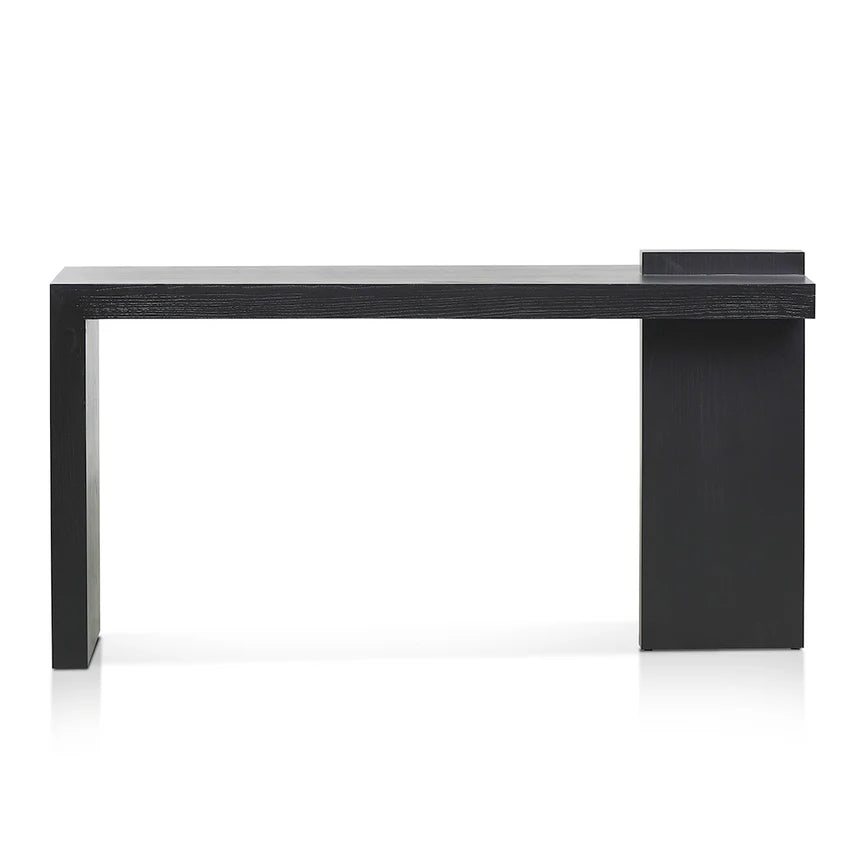 Jasmine 1.6m ELM Console Table - Full Black