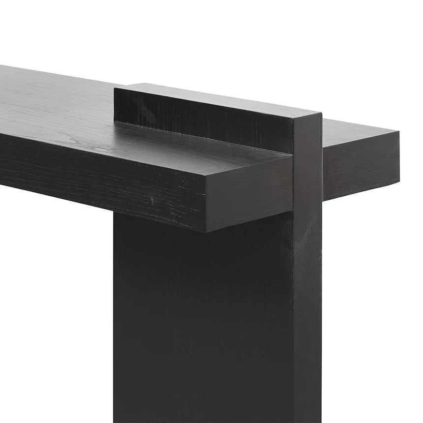 Jasmine 1.6m ELM Console Table - Full Black