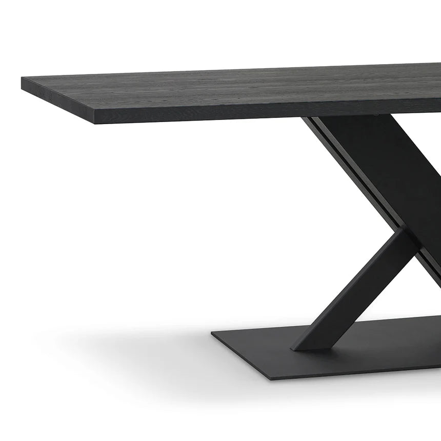 Pilar 2.2m Dining Table - Full Black