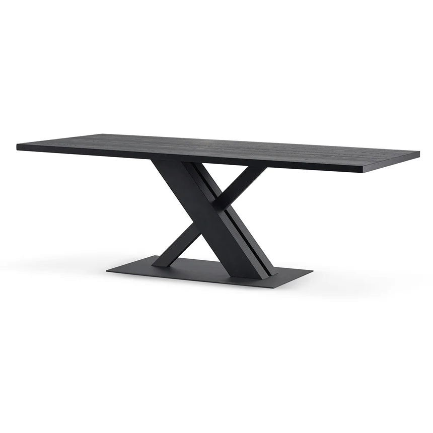 Pilar 2.2m Dining Table - Full Black