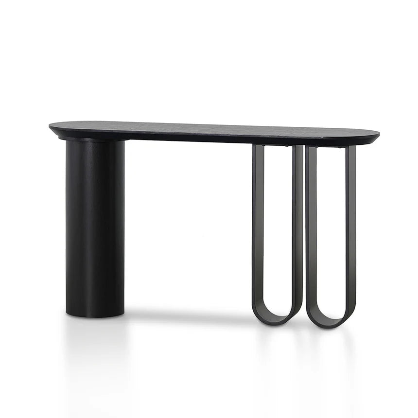 Indiana 1.4m Console Table - Full Black