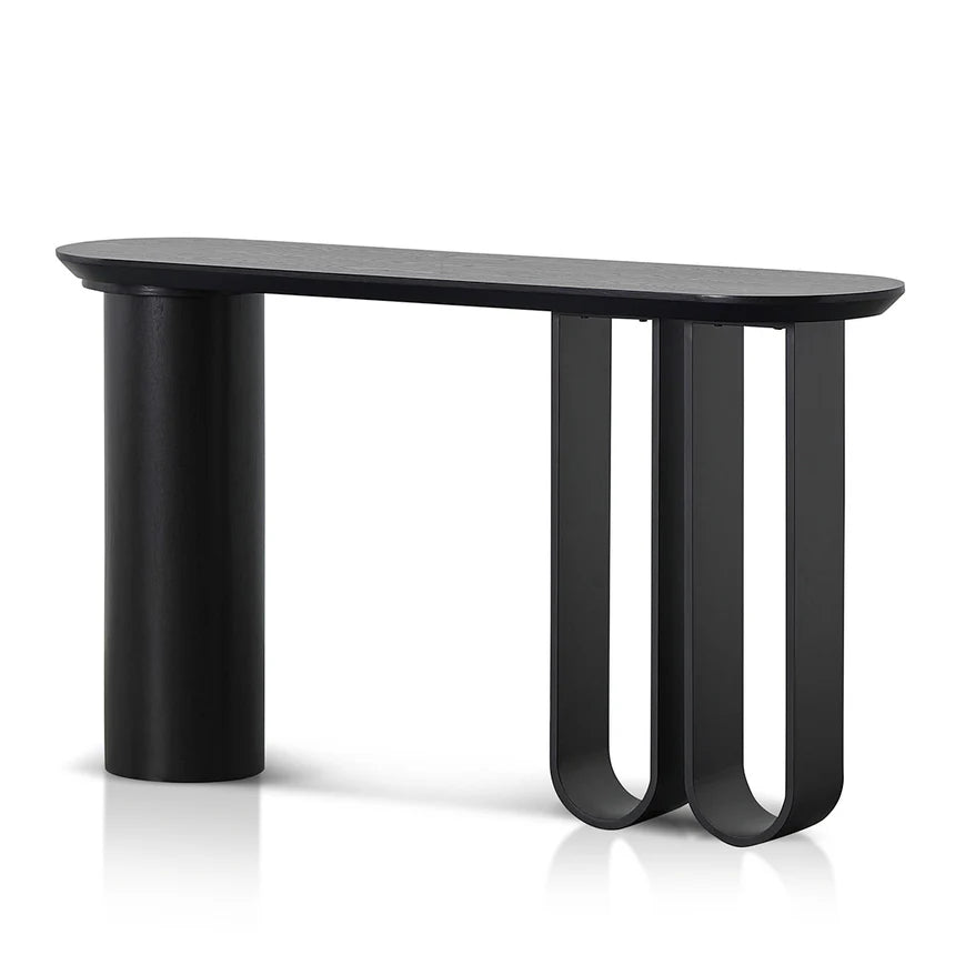 Indiana 1.4m Console Table - Full Black