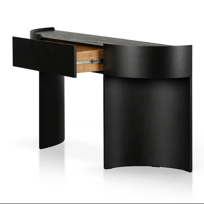 Sohvi Console Table - Textured Espresso Black