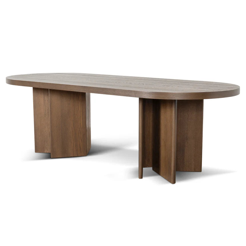 Roshan 3m Dining Table - Caramel Oak