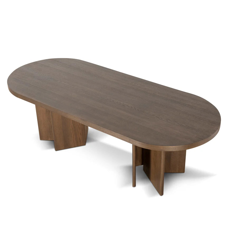 Roshan 3m Dining Table - Caramel Oak