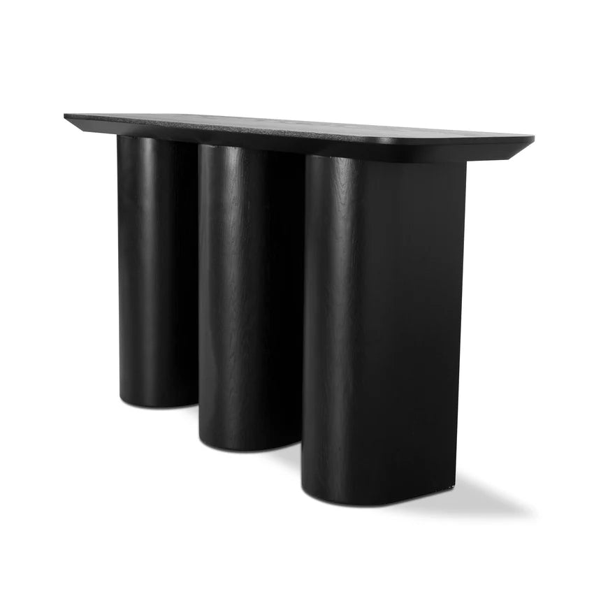 1.5m Console Table - Textured Espresso Black