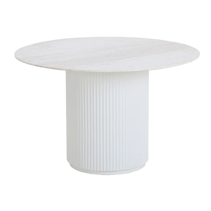 1.2m Round White Dining Table