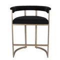 Dino Kitchen Stool - Black Linen