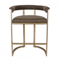 Dino Kitchen Stool - Chocolate Linen