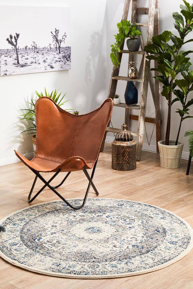 Evoke 251 White Round by Rug Culture
