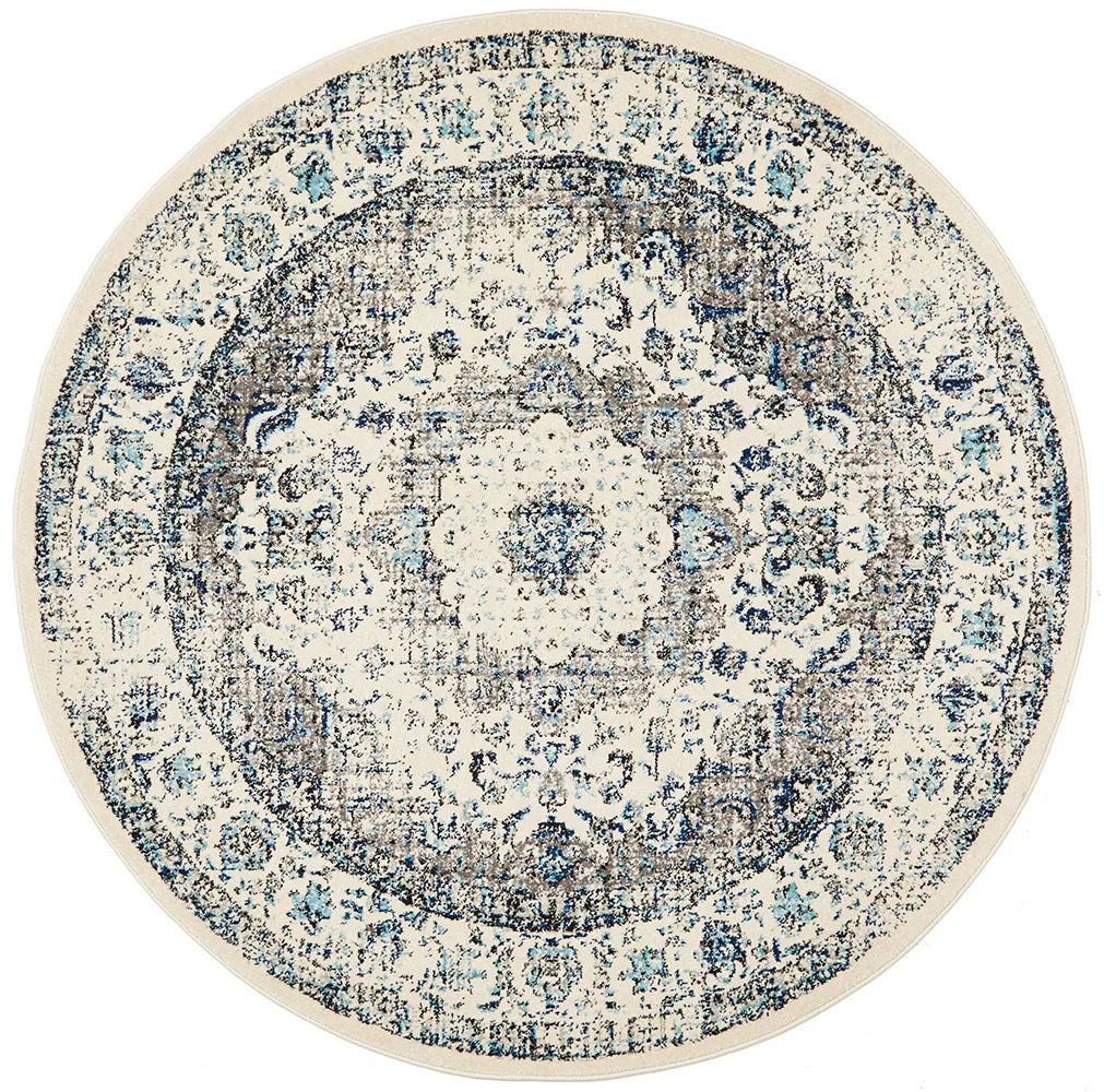 Evoke 251 White Round by Rug Culture