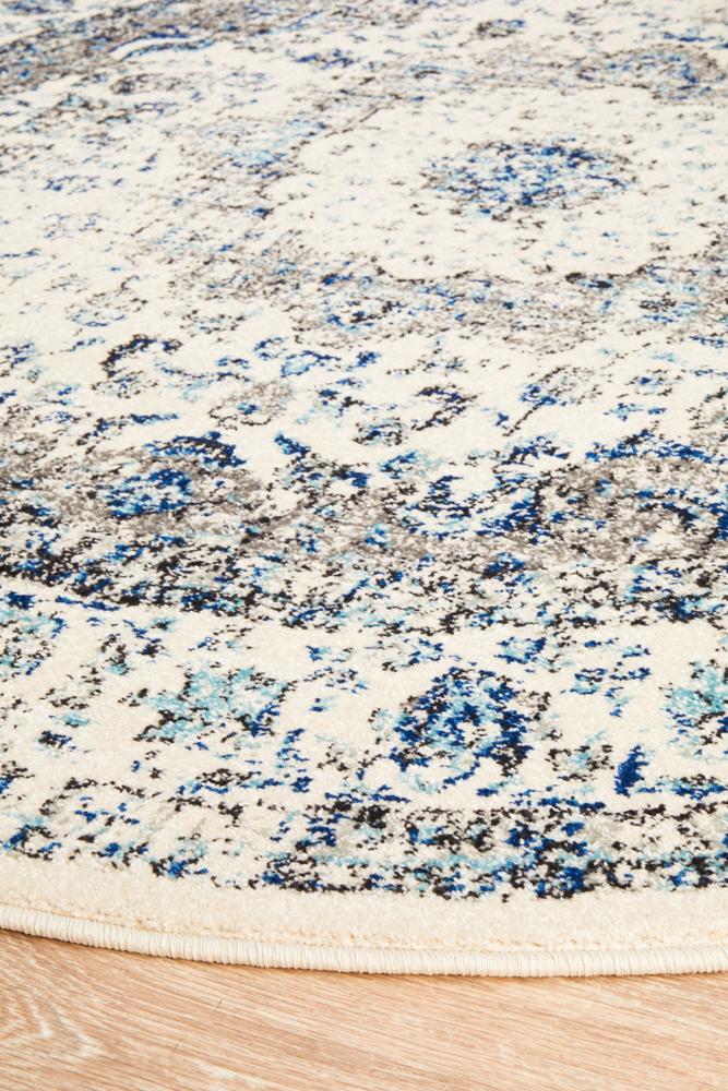 Evoke 251 White Round by Rug Culture