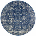 Evoke 252 Navy Round by Rug Culture