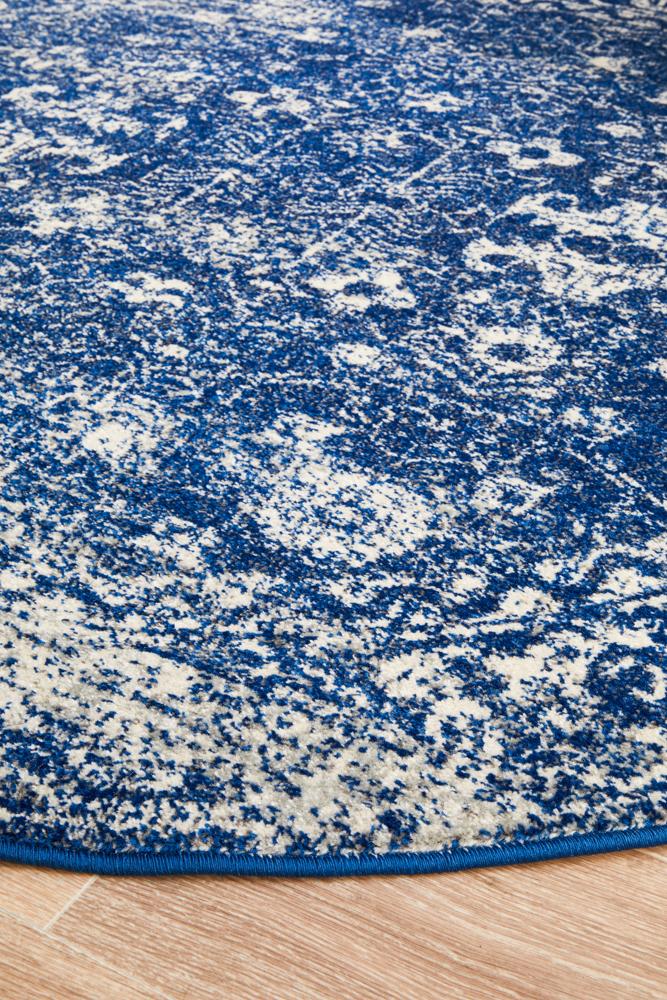Evoke 252 Navy Round by Rug Culture