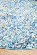 Evoke 253 Blue Round by Rug Culture