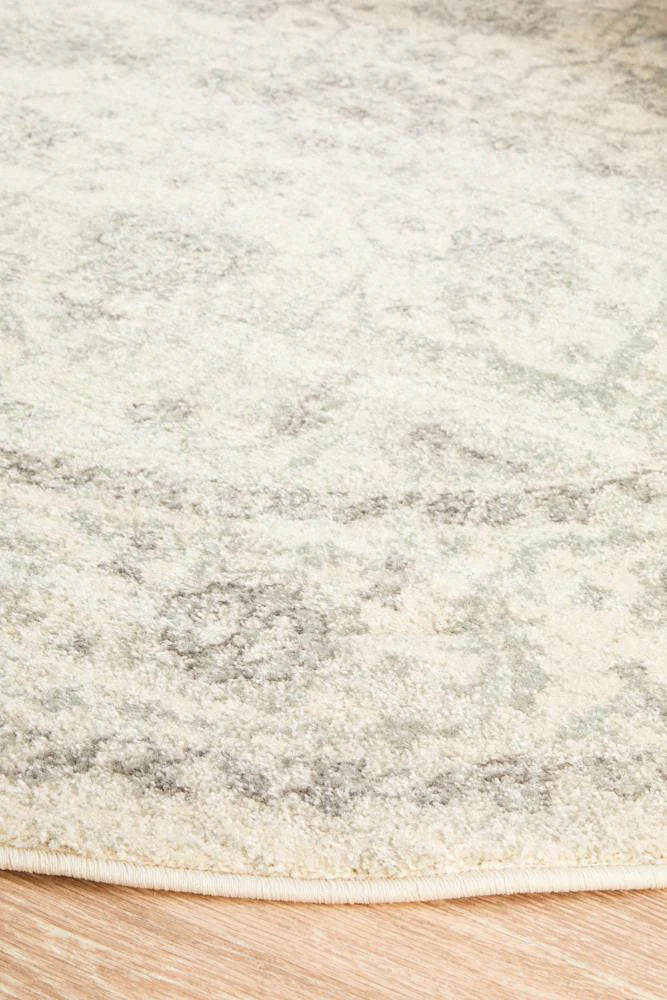 Evoke 261 White Round by Rug Culture