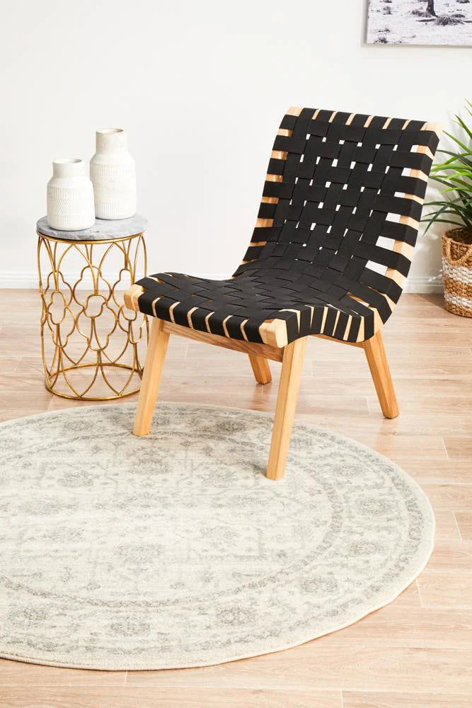 Evoke 261 White Round by Rug Culture
