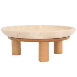 Eileen Footed Bowl - Large Natural