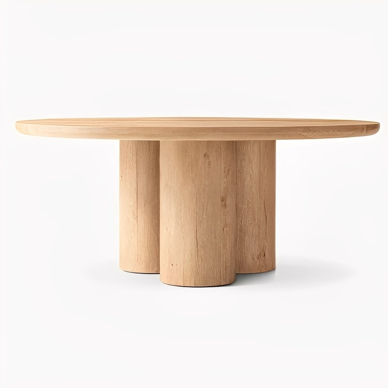 Elegant Solid Wood Contemporary Premium Plank Dining Table
