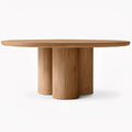 Elegant Solid Wood Contemporary Premium Plank Dining Table