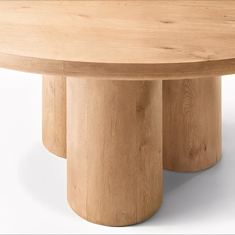 Elegant Solid Wood Contemporary Premium Plank Dining Table