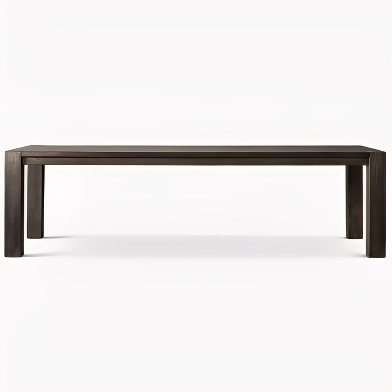 Exquisite Solid Mahogany Plank Table Crafted Dining Table