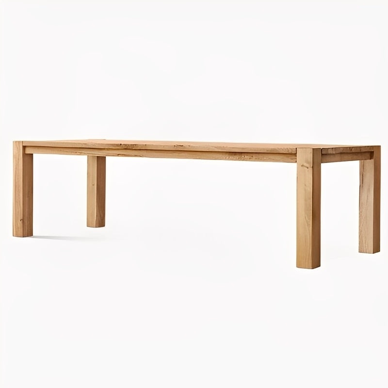 Exquisite Solid Mahogany Plank Table Crafted Dining Table