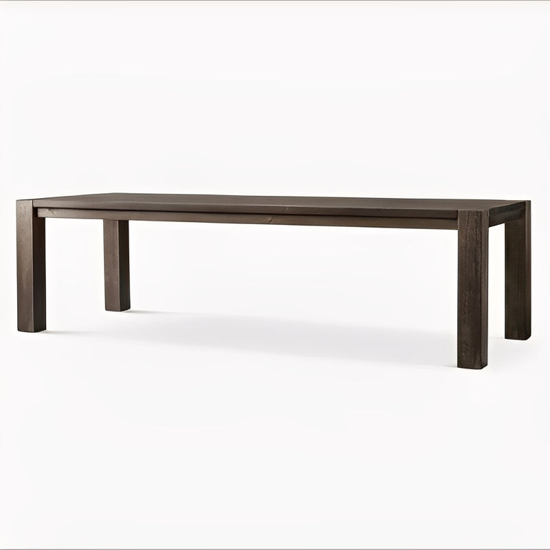 Exquisite Solid Mahogany Plank Table Crafted Dining Table