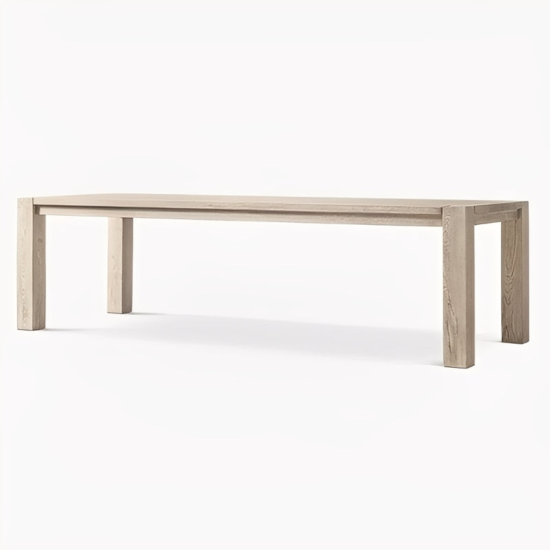 Exquisite Solid Mahogany Plank Table Crafted Dining Table