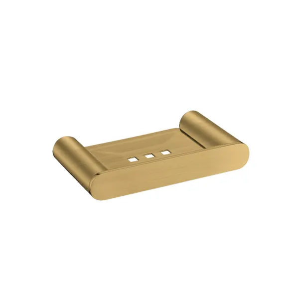 Esperia Brushed Yellow Gold Soap Dish