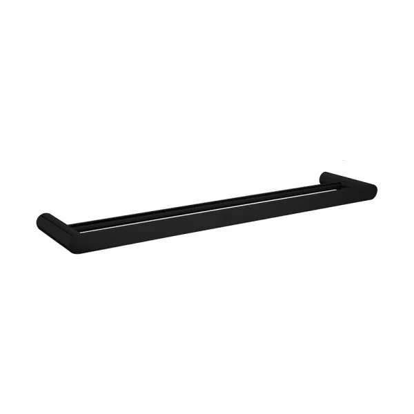 Esperia Matte Black 600mm  Double Towel Rail